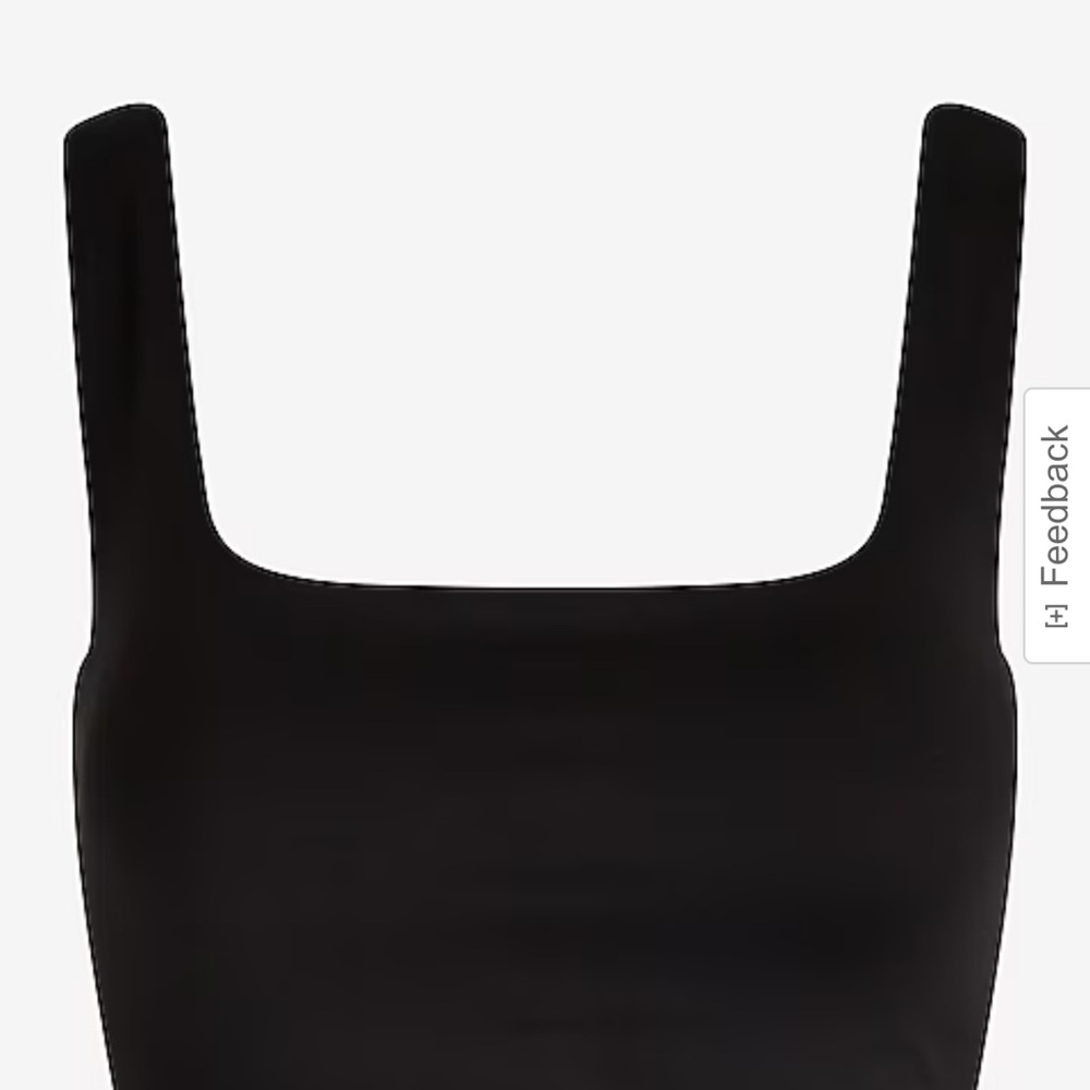 Express Black Sleeveless Crop Top - Picture 4 of 4